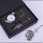 Fullmetal Alchemist Edward Elric Pocket Watch with Necklace & Ring anime-store