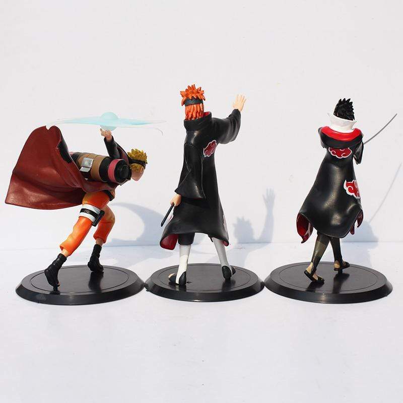 3 Piece Collector's Set, Akatsuki Sasuke, Pain, and Naruto anime-store