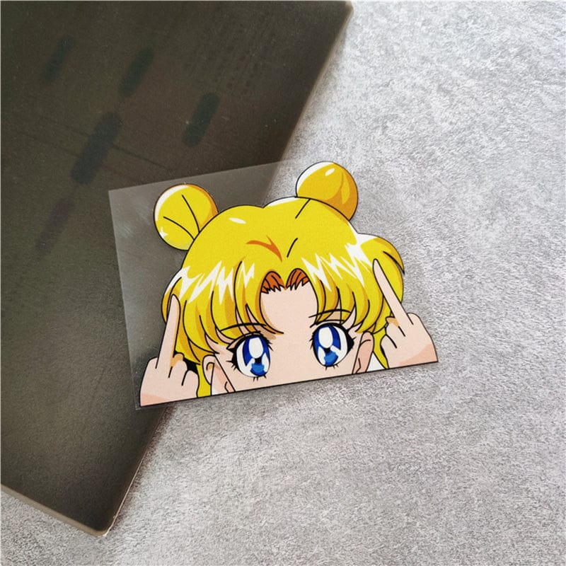 Sailor Moon Peeking Decal