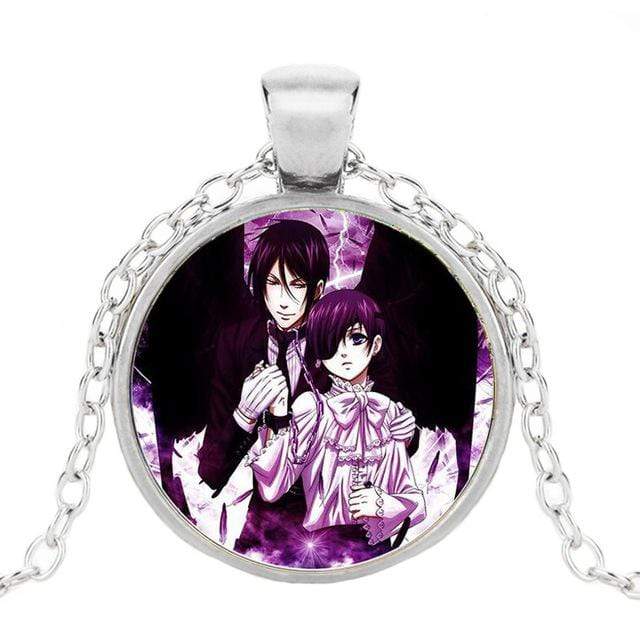 Black Butler Glass Icon Necklaces Collection anime-store
