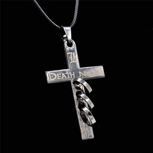 Death Note Letter L Cross Necklace anime-store