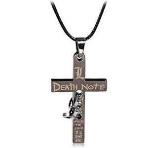 Death Note Letter L Cross Necklace anime-store
