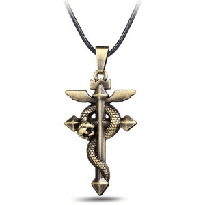 Fullmetal Alchemist Bronze Cross Necklace anime-store