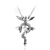 Fullmetal Alchemist Silver Cross Necklace anime-store