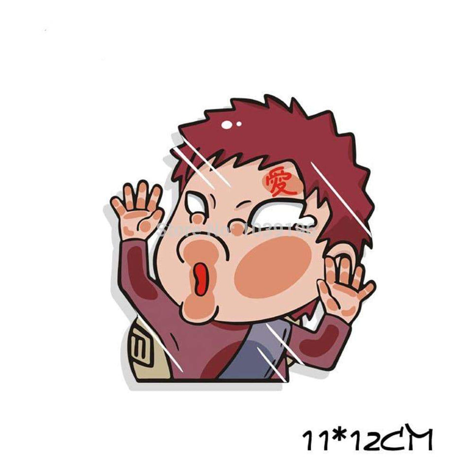 Naruto Gaara Hitting the Glass Stickers Car Decal anime-store
