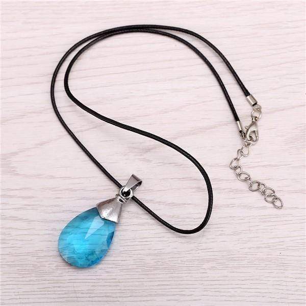 SAO Blue Crystal Necklace anime-store