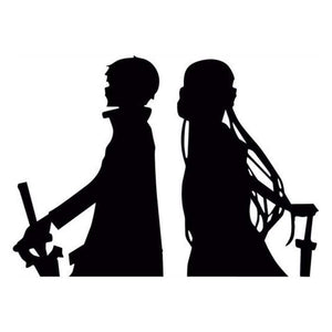 Sword Art Online (Sao) Kirito Asuna Car Sticker/Laptop Decal anime-store