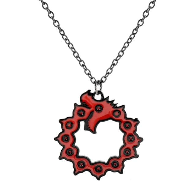 The Seven Deadly Sins Dragon Pendant Necklaces and Keychains